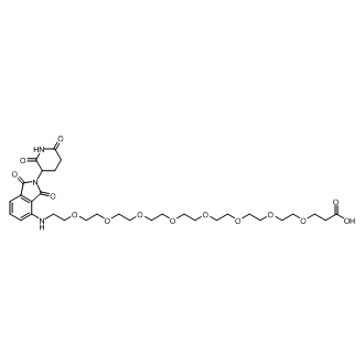 Pomalidomide-5'-PEG8-C2-COOH