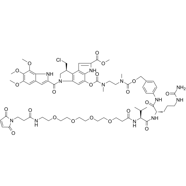 Mal-PEG4-VC-PAB-DMEA-Seco-Duocarmycin SA
