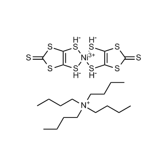 Tetrabutylammonium bis(1,3-dithiole-2-thione-4,5-dithiolato)nickel(III) complex