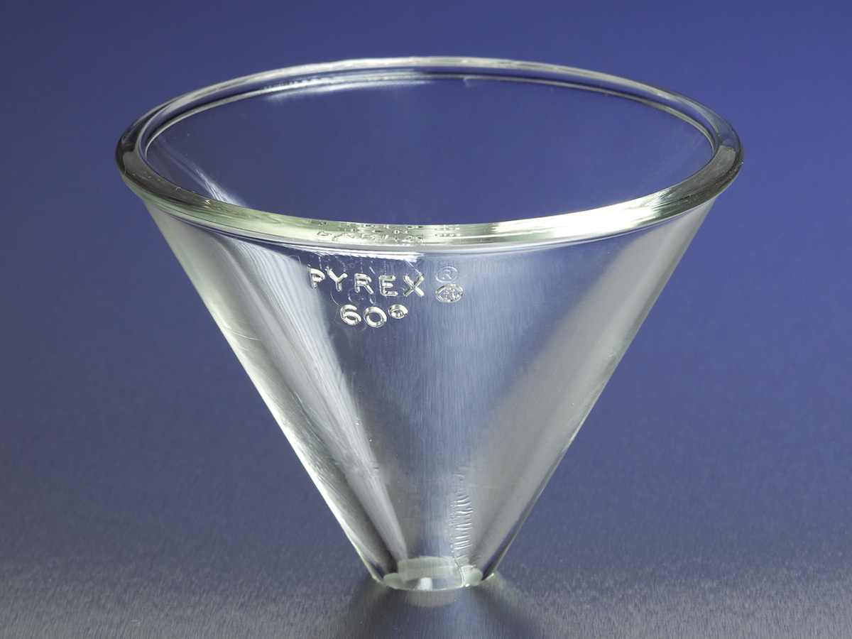 PYREX® 75 mm Diameter Stemless Funnels