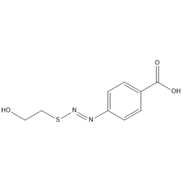 (E)-4-(((2-hydroxyethyl)thio)diazenyl)benzoic acid