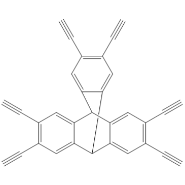 2,3,6,7,14,15-Hexaethynyl-9,10-dihydro-9,10-[1,2]benzenoanthracene