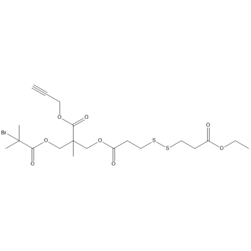 Prop-2-yn-1-yl 3-((2-bromo-2-methylpropanoyl)oxy)-2-(((3-((3-ethoxy-3-oxopropyl)disulfanyl)propanoyl)oxy)methyl)-2-methylpropanoate