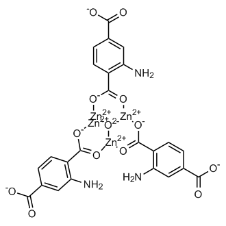 Zinc, tris[μ-[2-amino-1,4-benzenedicarboxylato(2-)-κO1:κO1′]]-μ4-oxotetra-
