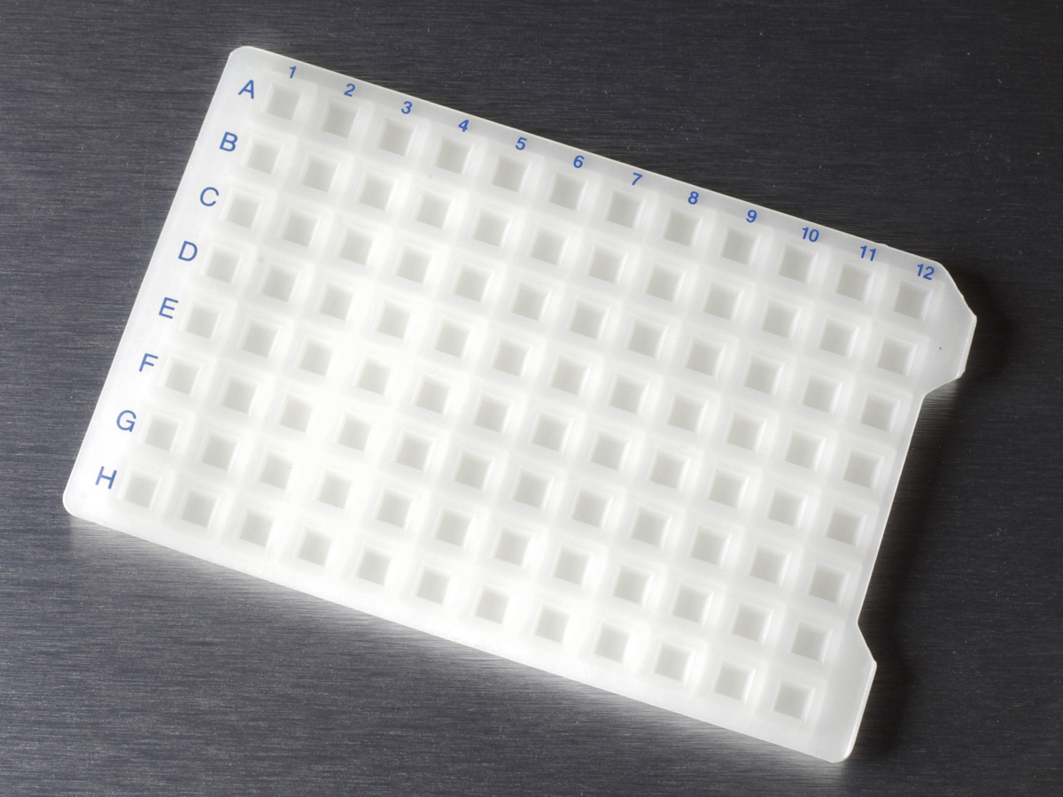 Axygen® Impermamat, Chemical Resistant Silicone 96 Square Well Sealing Mat for Deep Well Plates, Nonsterile