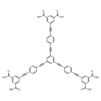 5,5',5''-(((Benzene-1,3,5-triyltris(ethyne-2,1-diyl))tris(benzene-4,1-diyl))tris(ethyne-2,1-diyl))triisophthalic acid