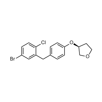 Furan, 3-[4-[(5-bromo-2-chlorophenyl)methyl]phenoxy]tetrahydro-, (3S)-