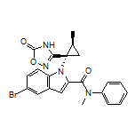 5-Bromo-N-methyl-1-[(1S,2S)-2-methyl-1-(5-oxo-4,5-dihydro-1,2,4-oxadiazol-3-yl)cyclopropyl]-N-phenylindole-2-carboxamide
