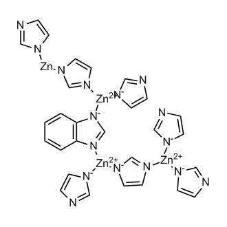 [μ-(1H-Benzimidazolato-κN1:κN3)]bis[μ-(1H-imidazolato-κN1:κN3)]pentakis(1H-imidazolato-κN1)tetrazinc
